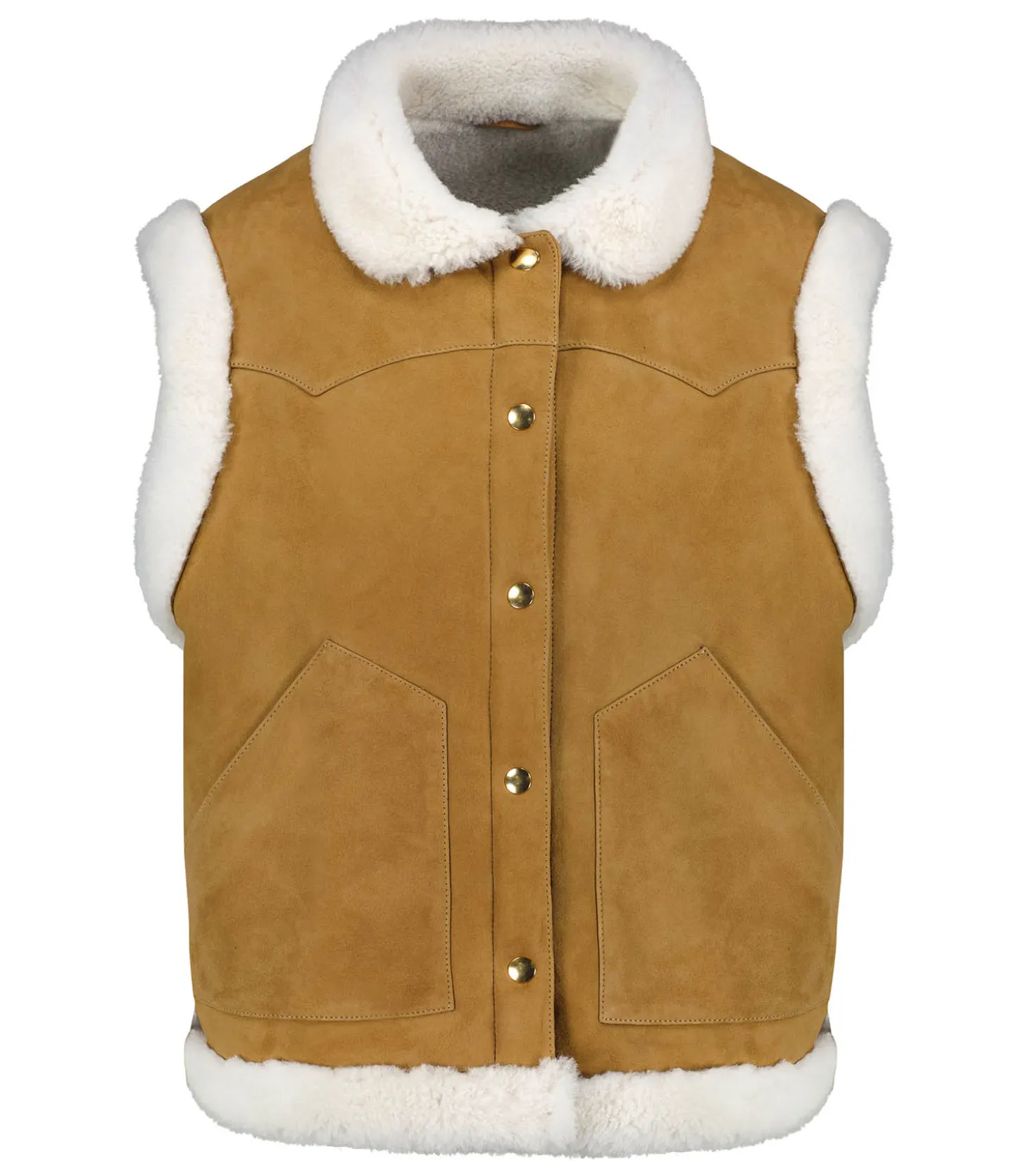 Veste sans manches Coney Cognac-Masscob Fashion