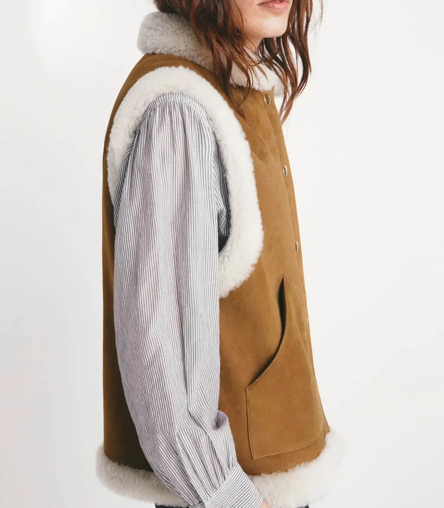 Veste sans manches Coney Cognac-Masscob Fashion